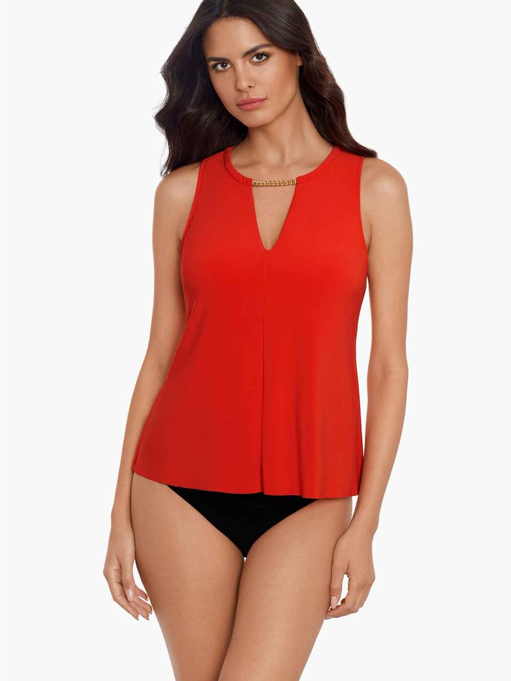 Magicsuit Chanae Tankini Top in Persimmon, Size 14